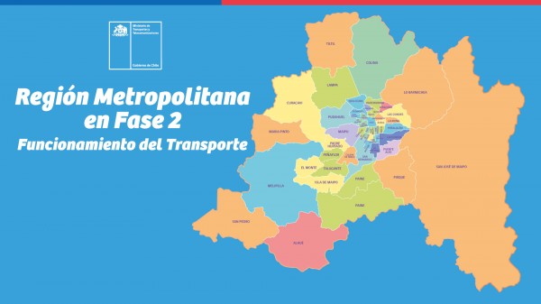 Detallamos funcionamiento del transporte p煤blico, terrestre y a茅reo durante paso 2 de la Regi贸n Metropolitana